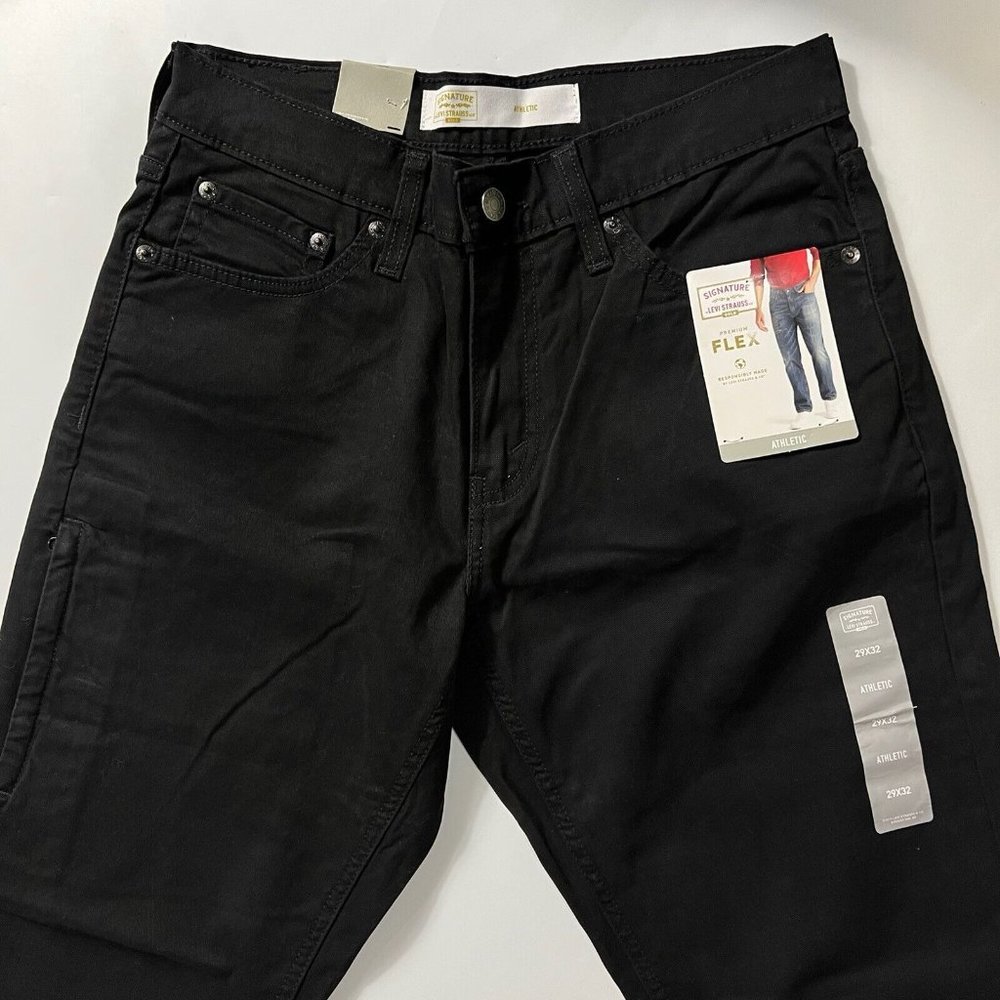 Signature by Levi Strauss & Co. Gold Men's Athletic Fit Premium Flex Jeans 29X32
